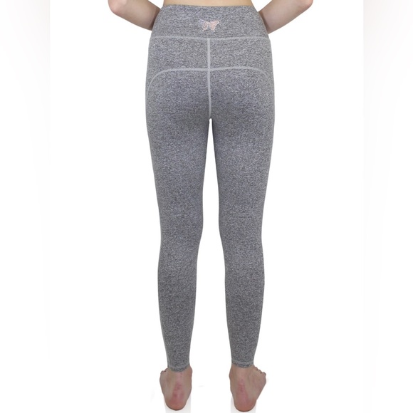 New Marc Defang Gray Elaskim Active Long Leggings - S - Picture 2 of 4